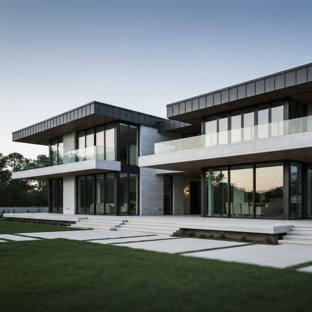 Maison de luxe moderne